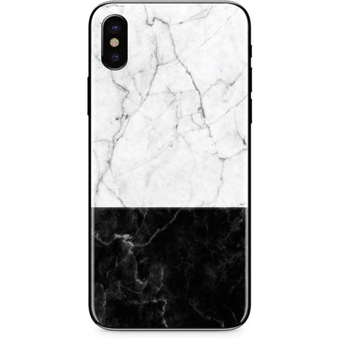 Marble Split iPhone X Skin