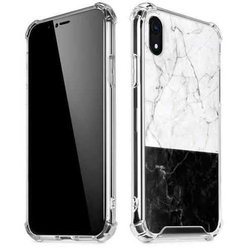 Marble Split iPhone XR Clear Case