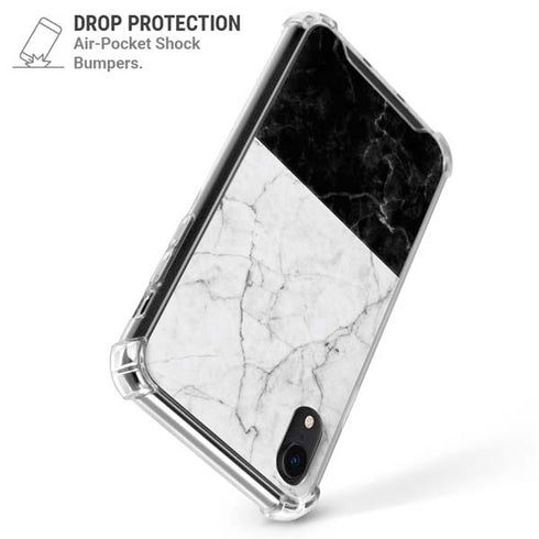Marble Split iPhone XR Clear Case