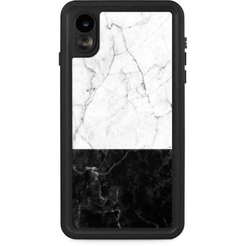 Marble Split iPhone XR Waterproof Case