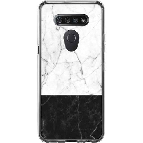 Marble Split LG K51/Q51 Clear Case
