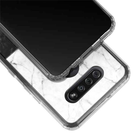 Marble Split LG K51/Q51 Clear Case