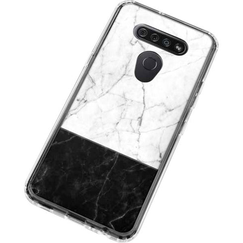 Marble Split LG K51/Q51 Clear Case