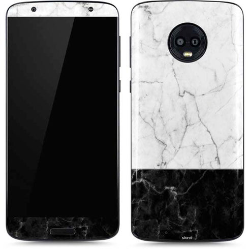Marble Split Moto G6 Skin