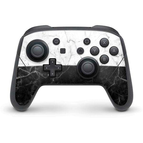 Marble Split Nintendo Switch Pro Controller Skin