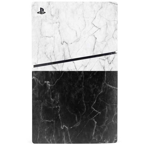 Marble Split PS5 Slim Digital Edition Console Skin