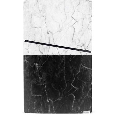Marble Split PS5 Slim Digital Edition Console Skin