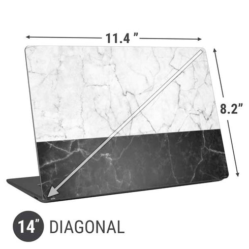 Marble Split Universal Laptop 14in (11.4 x 8.2in) Skin