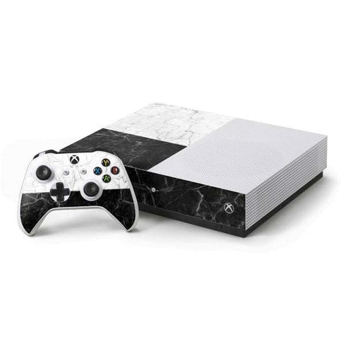 Marble Split Xbox One S Console and Controller Bundle Skin