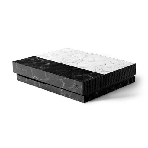 Marble Split Xbox One X Console Skin