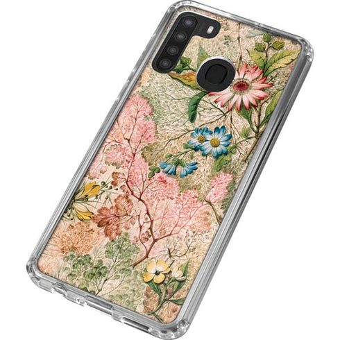 William Kilburn Marbled Paper Galaxy A21 Clear Case