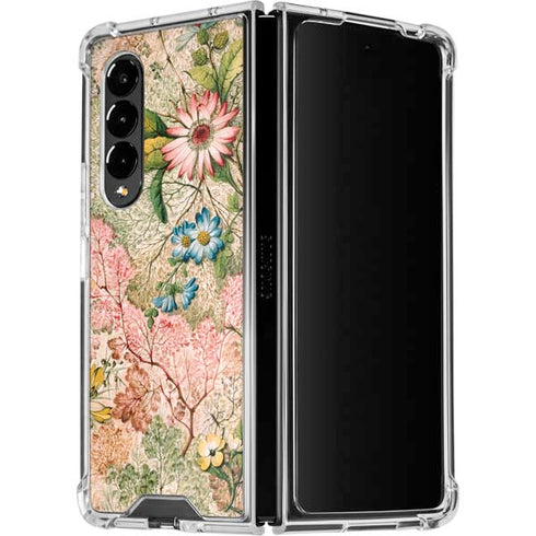 William Kilburn Marbled Paper Galaxy Z Fold4 5G Clear Case