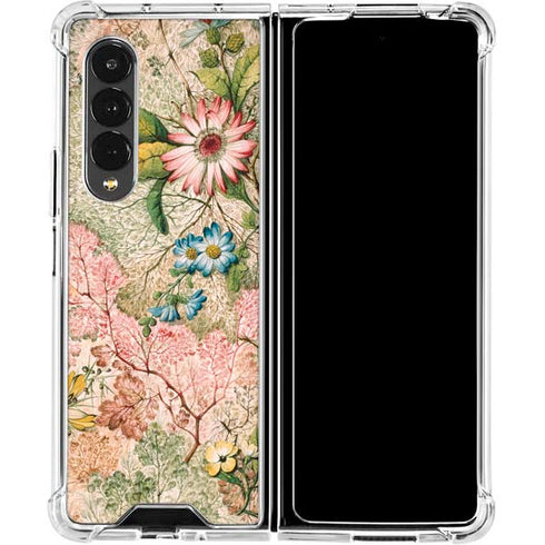 William Kilburn Marbled Paper Galaxy Z Fold4 5G Clear Case
