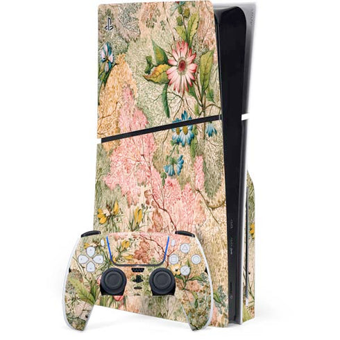 Marbled Paper by William Kilburn PS5 Slim Disk Bundle Skin