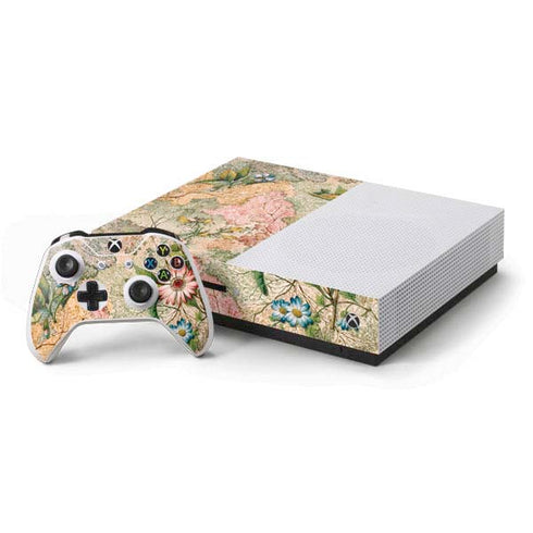 William Kilburn Marbled Paper Xbox One S Console and Controller Bundle Skin