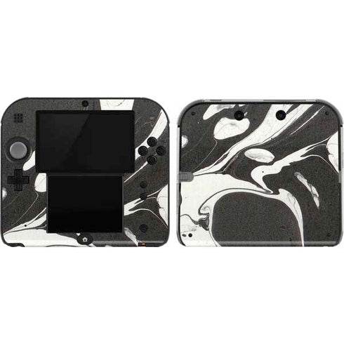Marbleized Black Nintendo 2DS Skin