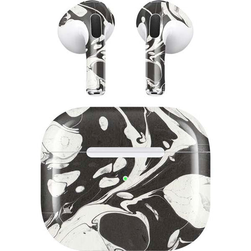 Marbleized Black Apple AirPods (3rd Gen 2021) Skin