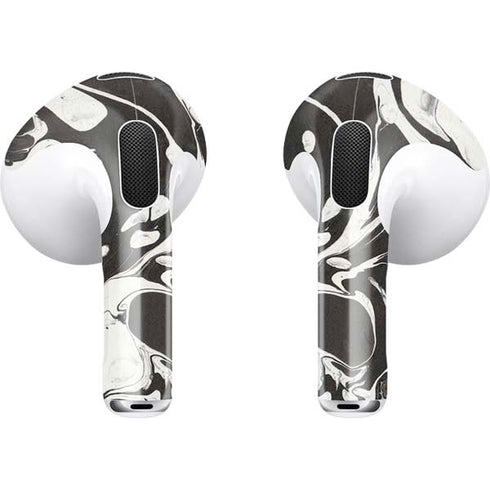 Marbleized Black Apple AirPods (3rd Gen 2021) Skin