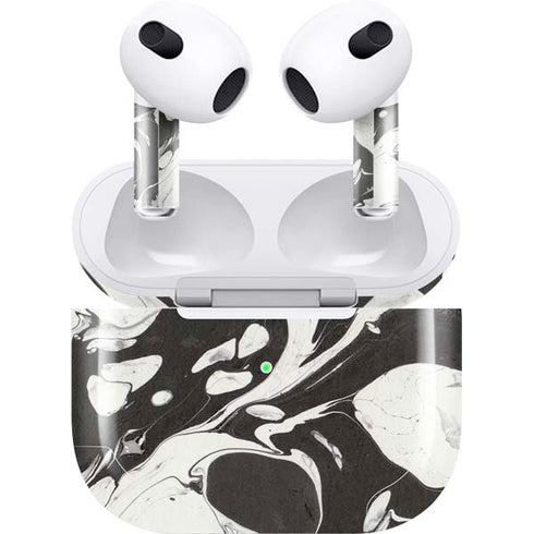 Marbleized Black Apple AirPods (3rd Gen 2021) Skin