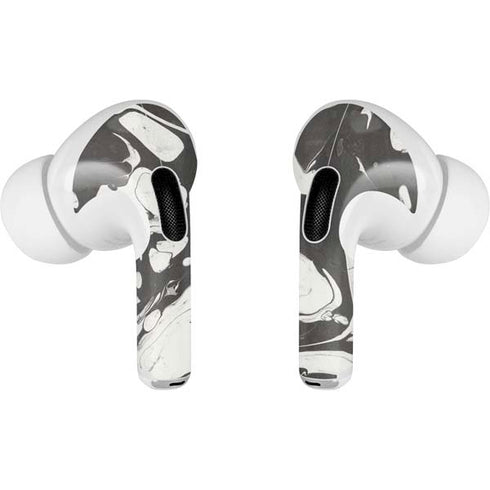 Marbleized Black Apple AirPods Pro Skin
