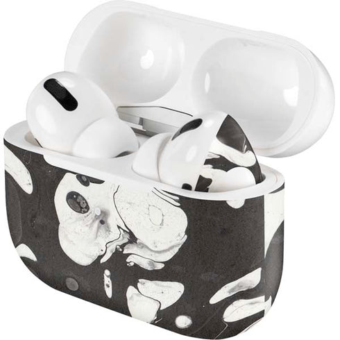 Marbleized Black Apple AirPods Pro Skin