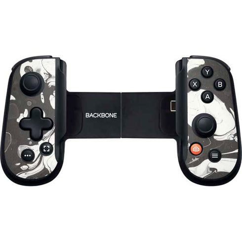 Marbleized Black Backbone One for iPhone Game Controller Skin