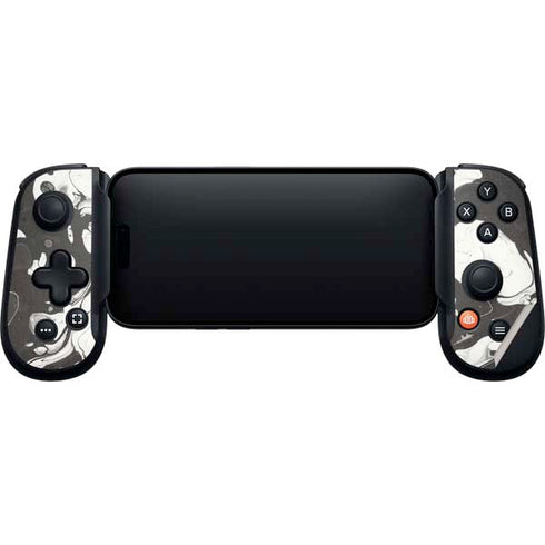 Marbleized Black Backbone One for iPhone Game Controller Skin