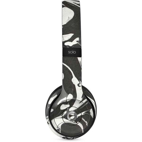 Marbleized Black Beats Solo 2 Wired Skin