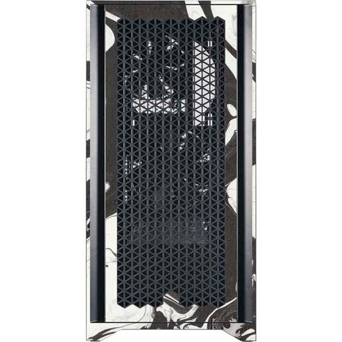 Marbleized Black Corsair 4000D Tempered Glass Mid-Tower ATX Case Skin