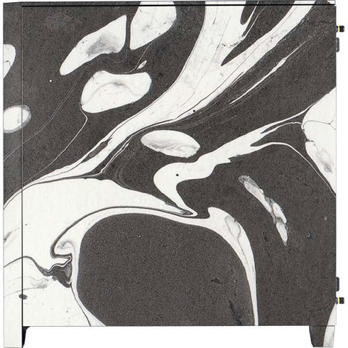 Marbleized Black Corsair 4000D Tempered Glass Mid-Tower ATX Case Skin