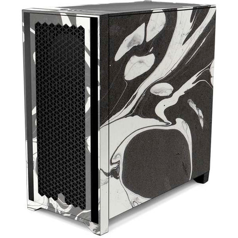 Marbleized Black Corsair 4000D Tempered Glass Mid-Tower ATX Case Skin