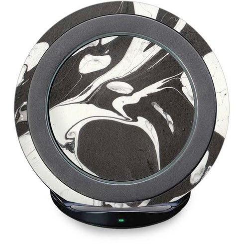 Marbleized Black Fast Charge Wireless Charging Stand Skin