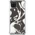 Marbleized Black Galaxy A12 Clear Case