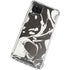 Marbleized Black Galaxy A12 Clear Case