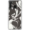 Marbleized Black Galaxy A21 Clear Case