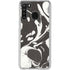 Marbleized Black Galaxy A21 Clear Case