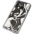 Marbleized Black Galaxy A21 Clear Case