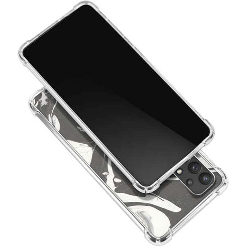 Marbleized Black Galaxy A32 5G Clear Case