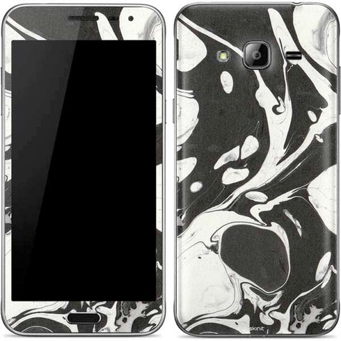 Marbleized Black Galaxy J3 Skin
