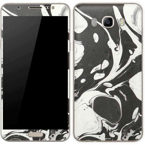 Marbleized Black Galaxy J7 Skin