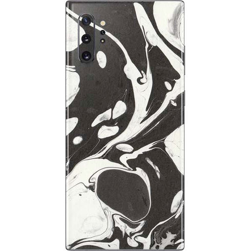 Marbleized Black Galaxy Note 10 Plus Skin