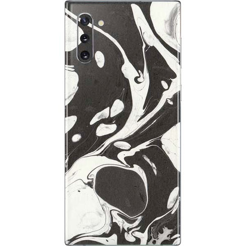 Marbleized Black Galaxy Note 10 Skin