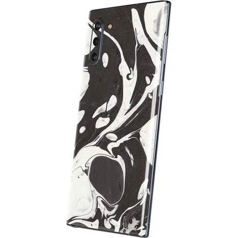 Marbleized Black Galaxy Note 10 Skin