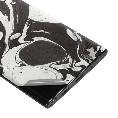 Marbleized Black Galaxy Note 10 Skin
