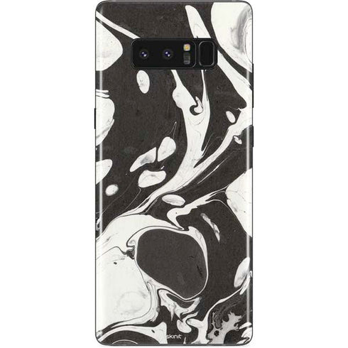 Marbleized Black Galaxy Note 8 Skin