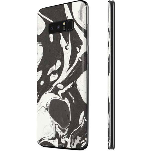 Marbleized Black Galaxy Note 8 Skin