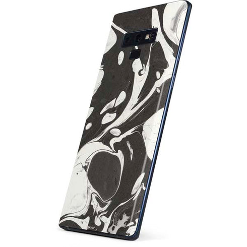 Marbleized Black Galaxy Note 9 Skin