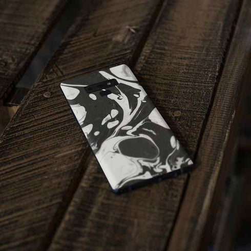 Marbleized Black Galaxy Note 9 Skin