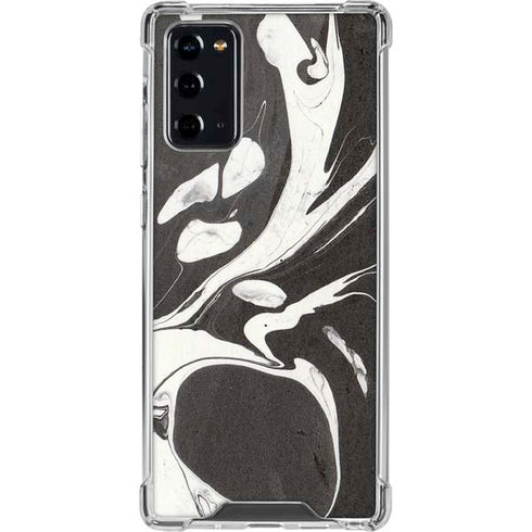 Marbleized Black Galaxy Note20 5G Clear Case
