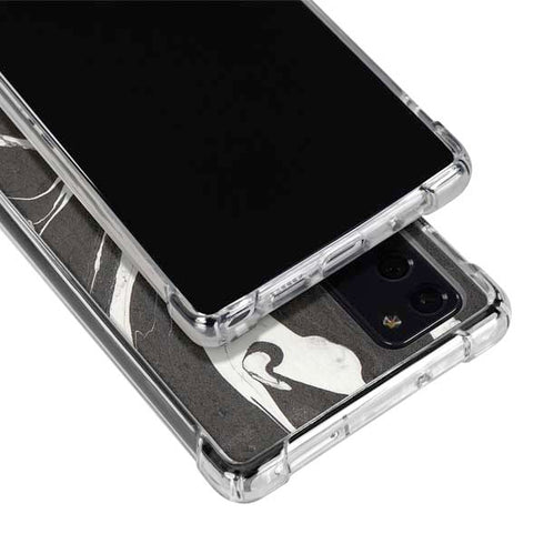 Marbleized Black Galaxy Note20 5G Clear Case